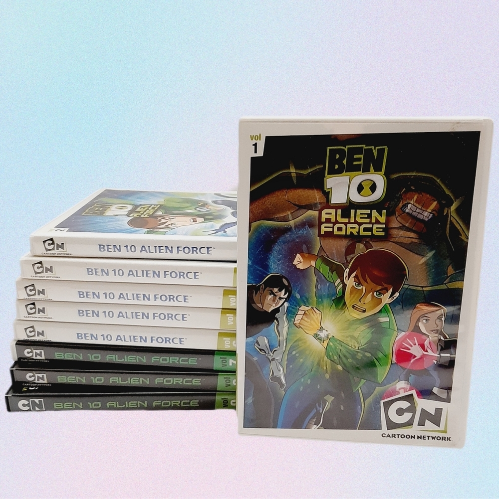 🍒 Ben 10 Alien Force Series Complete Vol 1 2 3 4 5 7 8 9 DVD Set TV Seasons 1-3